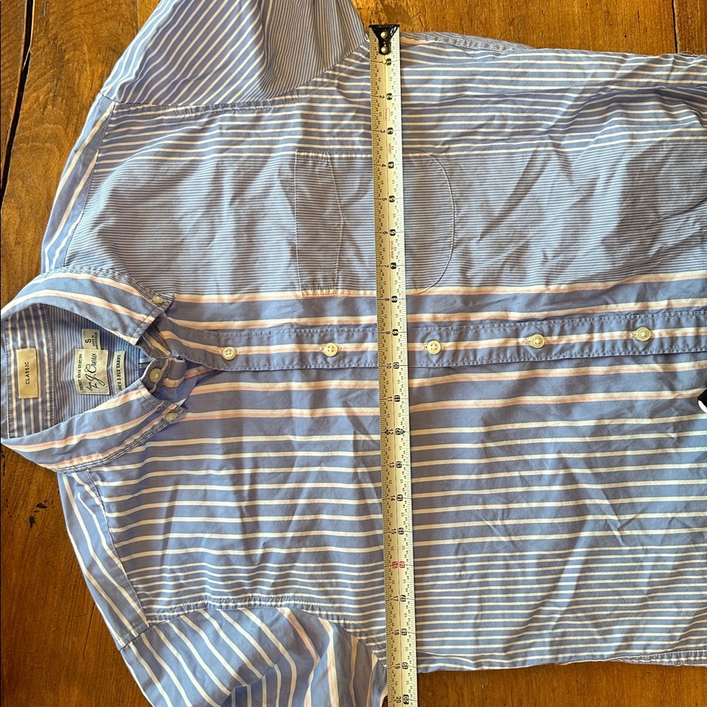 J. Crew Crazy Stripe Cotton Shirt EUC Men’s S - Picture 8 of 9
